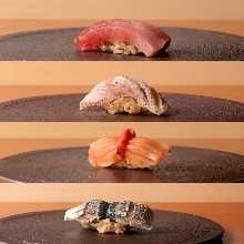 10种握寿司拼盘