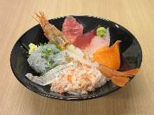 每日更换海鲜盖饭