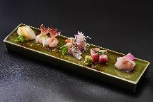 5种生鱼片拼盘