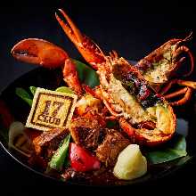 Surf and turf with domestic beef.