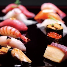 10种握寿司拼盘