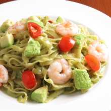 Shrimp and avocado genoa