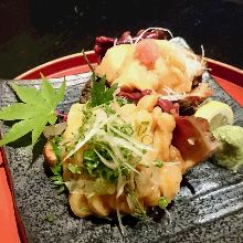 海鲜生鱼片拼盘