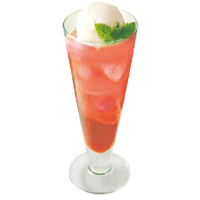 Strawberry Cider Float