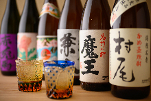 We have various kinds of shochu.