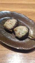 香菇鑲肉串燒