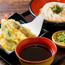 炸蝦天婦羅笊籬烏龍麵