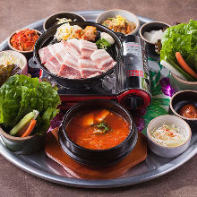 韓式烤五花肉組合