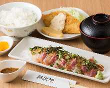 芝麻紅甘鰺魚(lunch set)