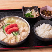 明太子和內臟鍋套餐