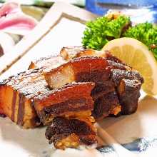 香煎滷肉配蜂蜜牛奶醬