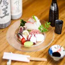 5種生魚片拼盤