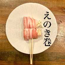 捲金針菇串燒