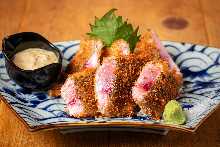 半熟竹筴魚炸物