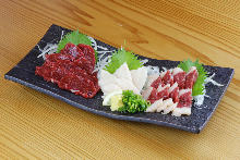 馬肉刺身拼盤