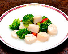 扇貝炒蔬菜
