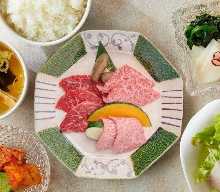 松阪和牛豪華3種肉套餐