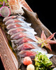 秋刀魚的生魚片海帶