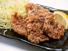 鯨魚肉龍田炸