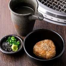 烤蒜頭飯糰 茶泡飯