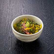 鮪魚肚醃蘿蔔蓋飯