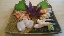 貝類生魚片拼盤