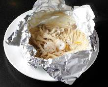 鋁箔包烤蘑菇
