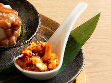 醃鱈魚內臟和鮮奶油起司 醃鱈魚內臟和鮮奶油起司