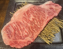 日本国产黑毛和牛西冷牛排