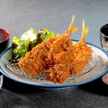 炸竹筴魚套餐