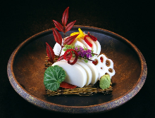 籠清魚板（生魚片）