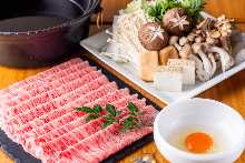 頂級牛肉壽喜燒