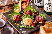 3種馬肉刺身拼盤