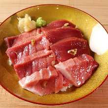 鮪魚中脂、鮪魚蓋飯