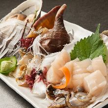 貝類生魚片拼盤 貝類生魚片拼盤