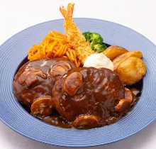 双倍的漢堡排套餐