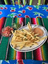 炸薯條 熱蛋黃醬