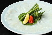 河豚生魚片 河豚生魚片