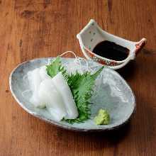 魷魚生魚片