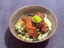 Beef shigureni chazuke Beef shigureni chazuke