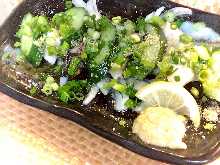 辣油拌章魚與黃瓜