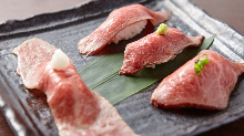 4種牛肉握壽司拼盤