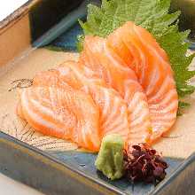 鮭魚生魚片(4片)