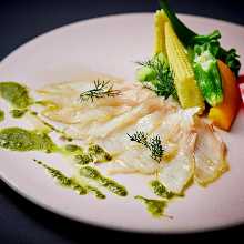 Carpaccio of sea bream