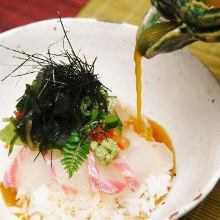 醃漬真鯛蓋飯