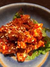 醃鱈魚內臟和鮮奶油起司