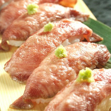 Beef tongue sushi