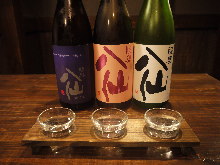 對比品嘗3種日本酒